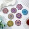 8-Piece Diamond Painting Car Coasters Kit – DIY Mandala Coasters with Cork Base, Table & Automotive Interior Decoration